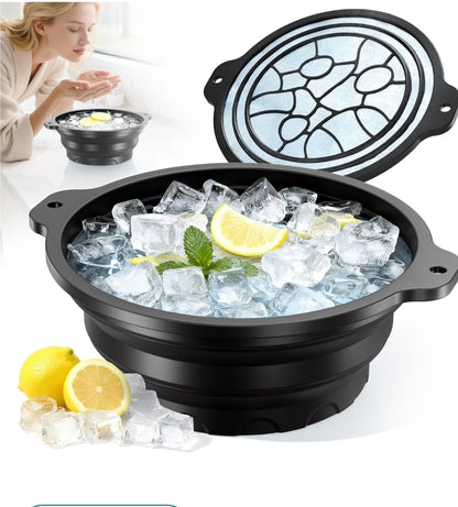 Silicone ice cube bowl