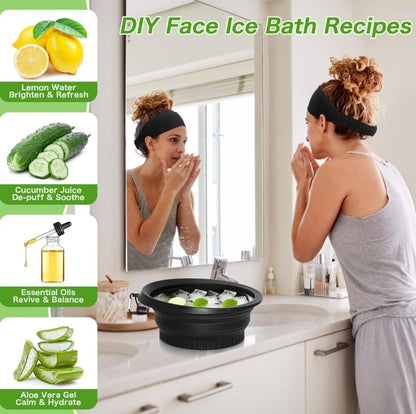 Silicone ice cube bowl