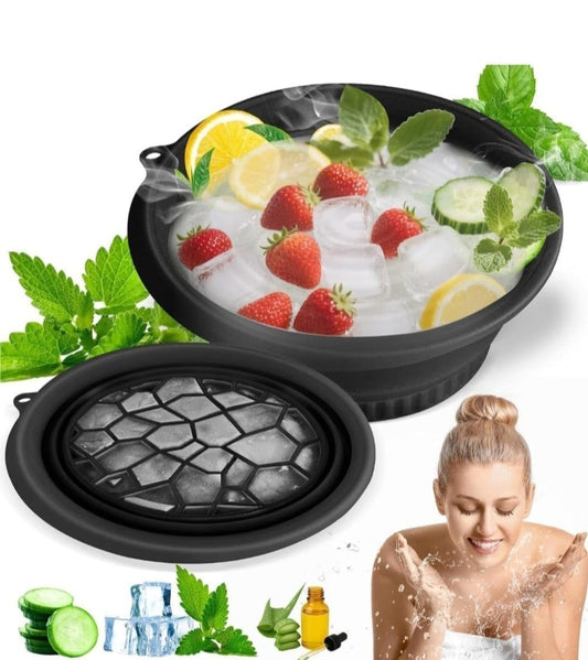 Silicone ice cube bowl